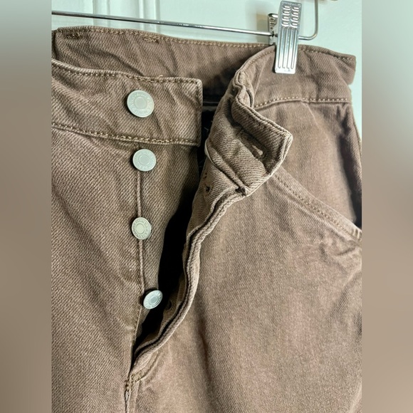 Zara workwear denim pants in chocolate brown, 30” waist. - Picture 7 of 7